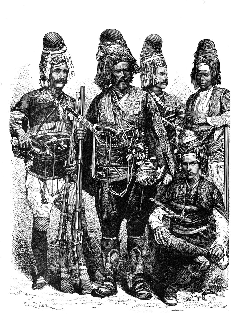 Skupina Zeibeků, Malá Asie, 1895 od Unbekannt