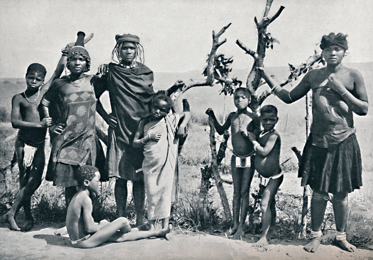 Skupina Zulusů, 1912 od Unbekannt