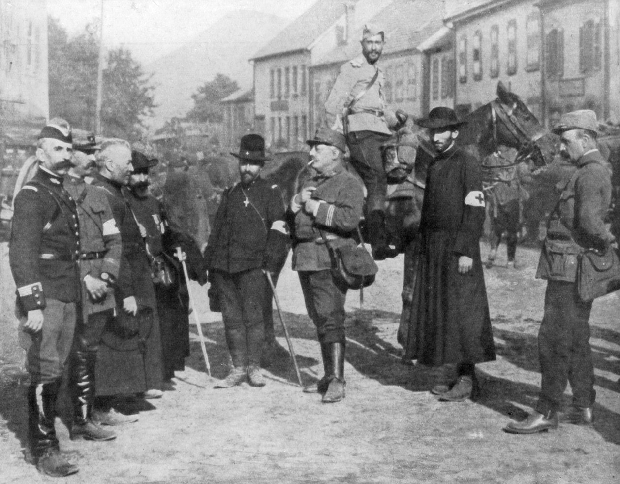 Skupina vojenských kaplanů, první světová válka, 1914 od Unbekannt