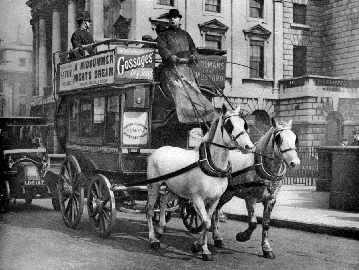Autobus tažený koňmi, Londýn, 1926-1927 od Unbekannt