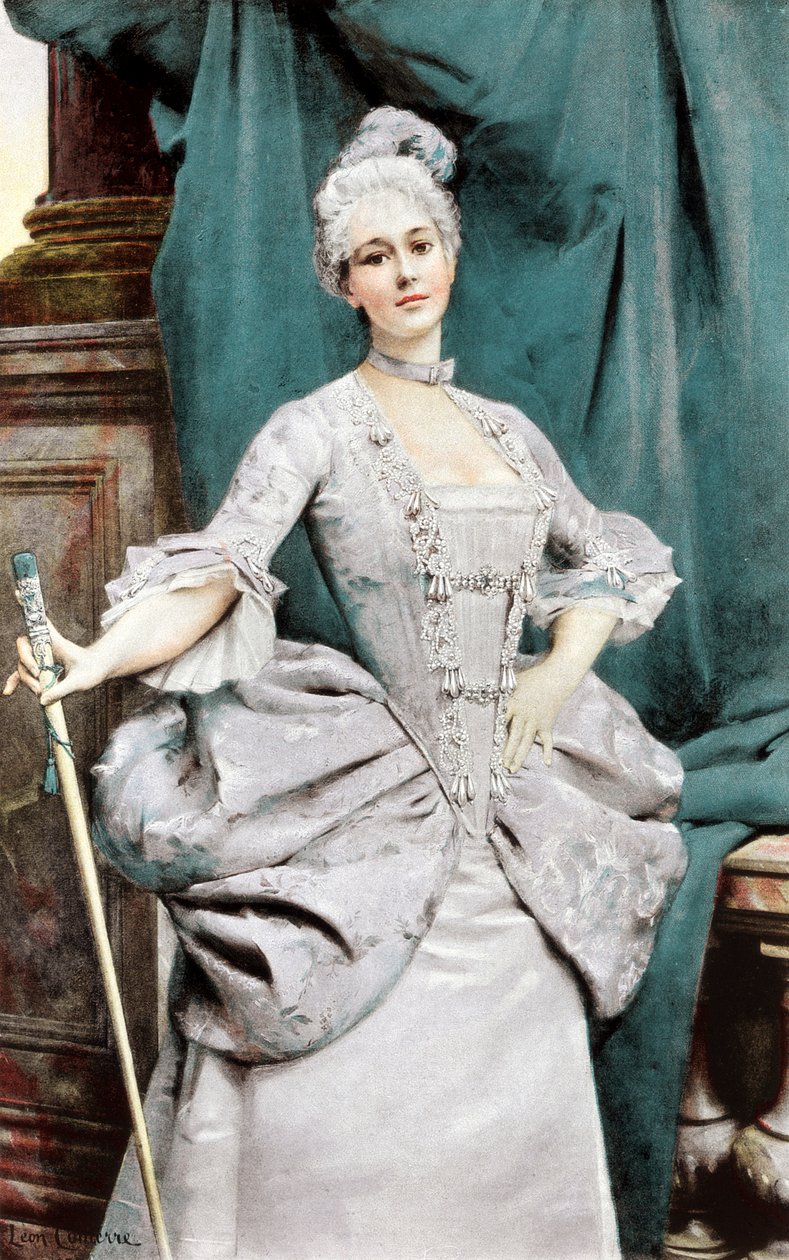 Hodná dáma doby Ludvíka XV., 1889 od Unbekannt