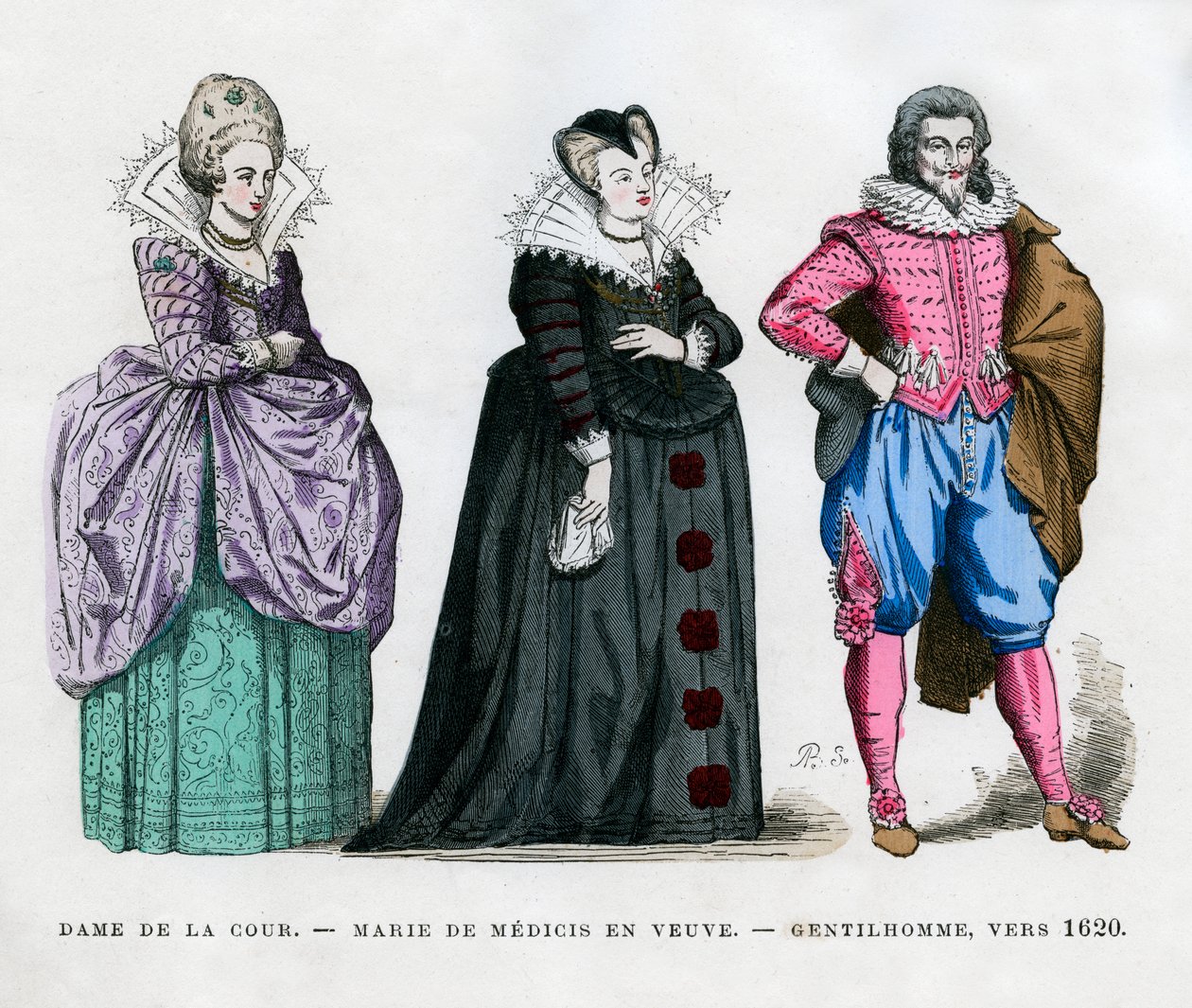 Dvorní dáma, Marie de Medici jako vdova a gentleman, c1620 1882-1884 od Unbekannt