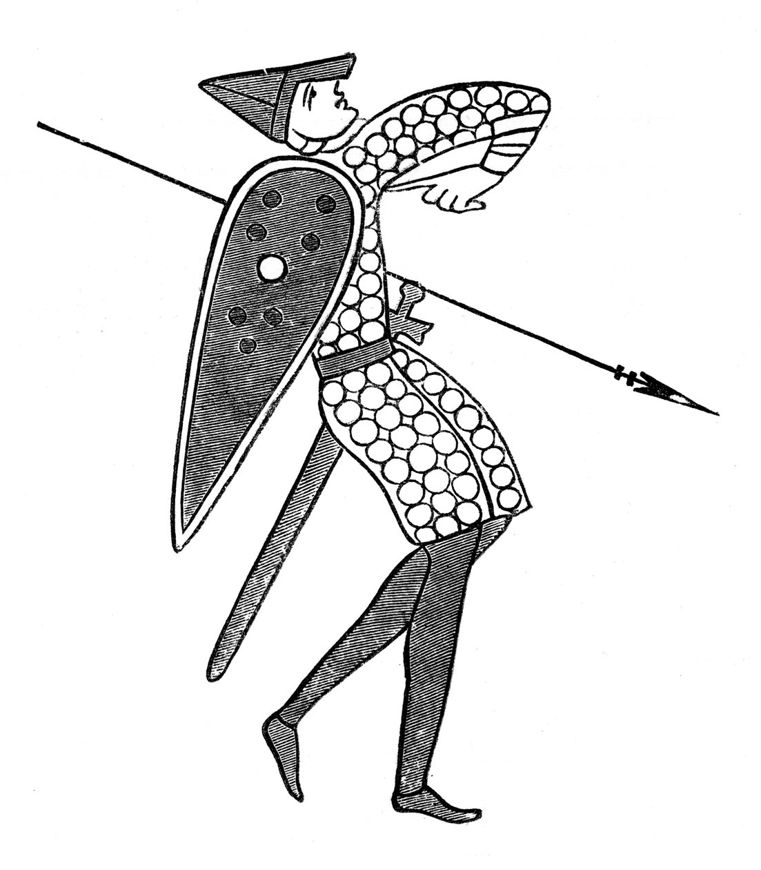Lancer Williamsovy armády, Bayeux Tapestry, c1070, 1870 od Unbekannt
