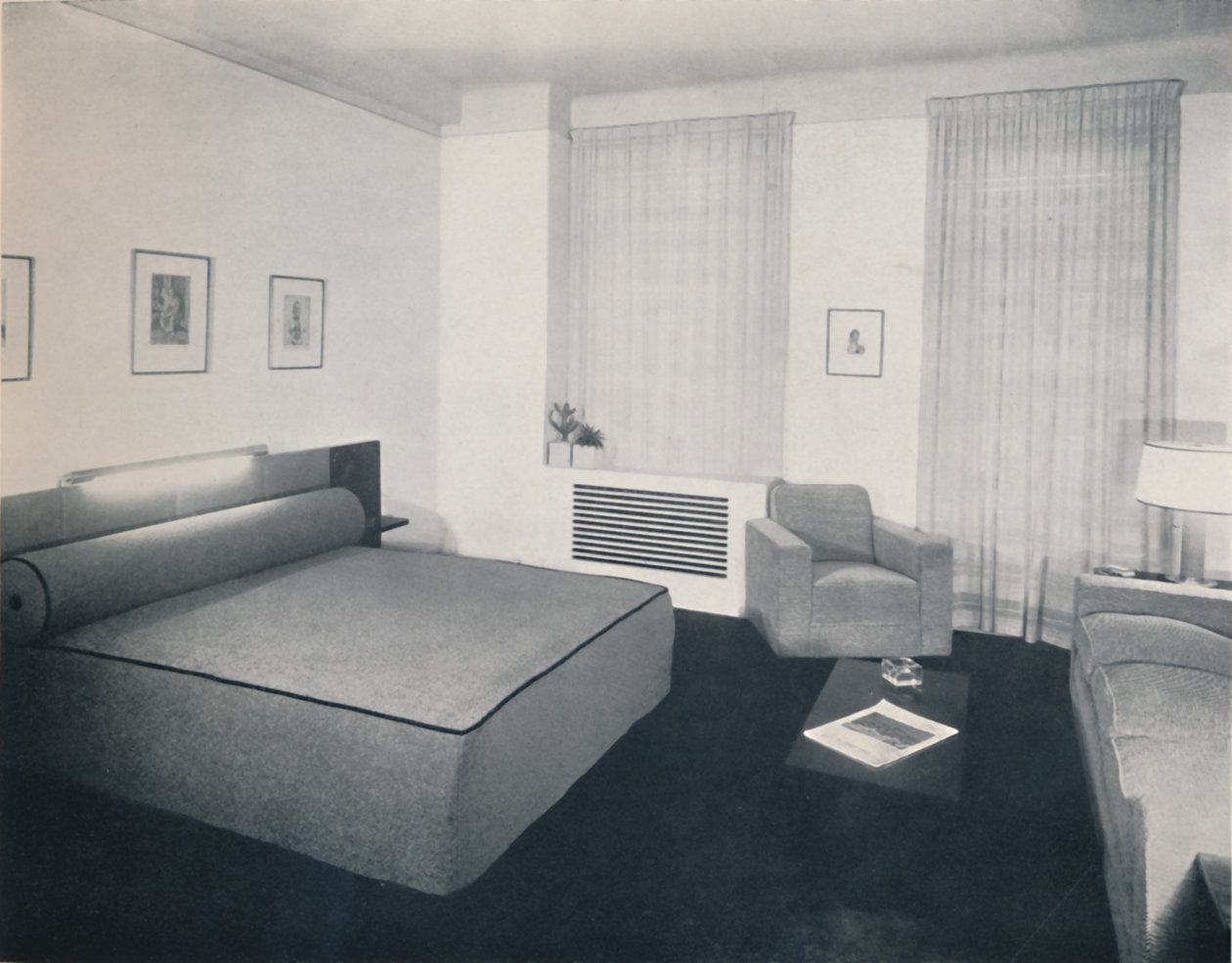 Mužská ložnice navržená Robertem Hellerem Inc., New York, 1936 od Unbekannt