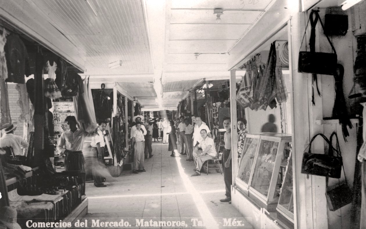 Trh v Matamoros, Mexiko, 1900 od Unbekannt