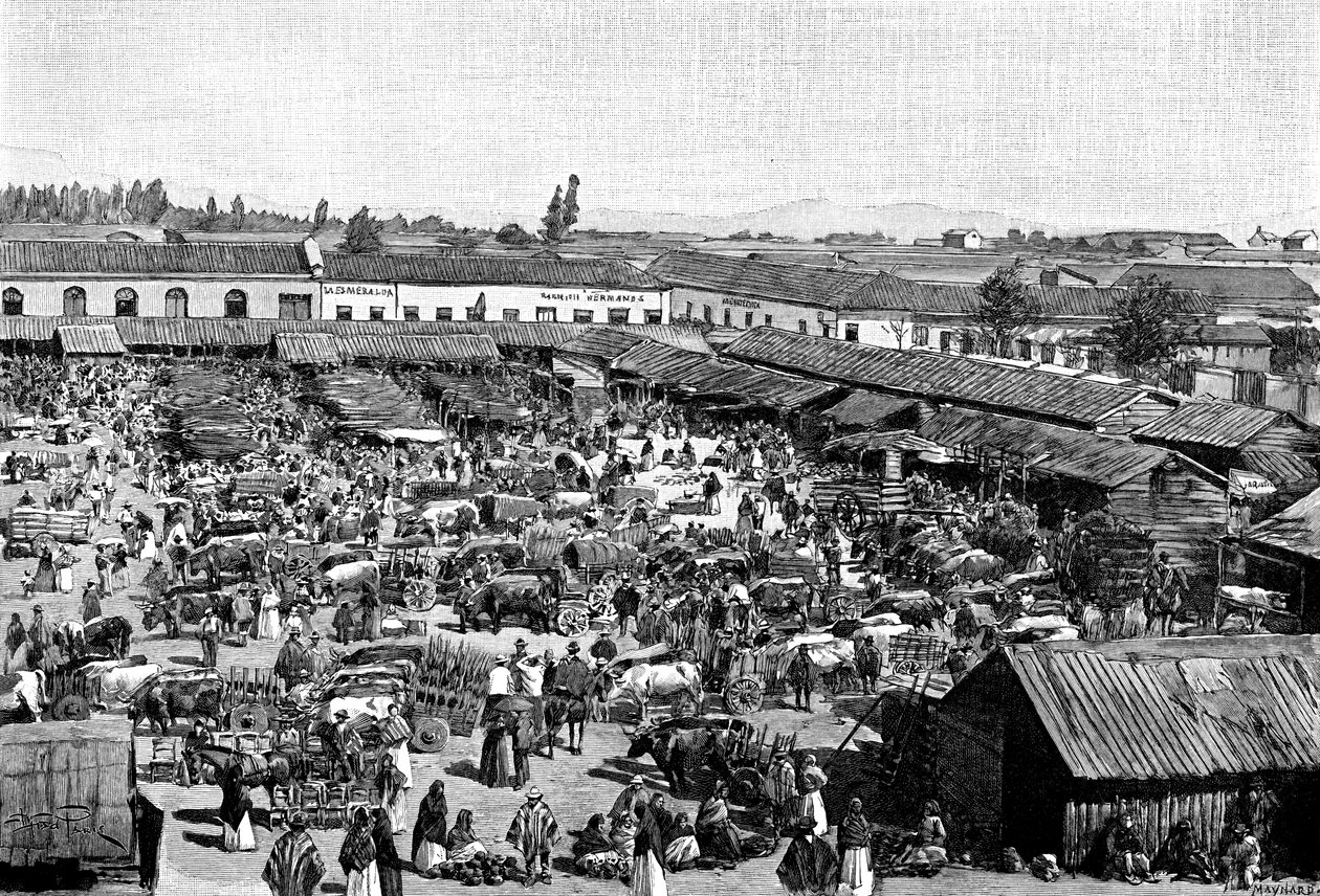 Tržiště, Chile, 1895 od Unbekannt