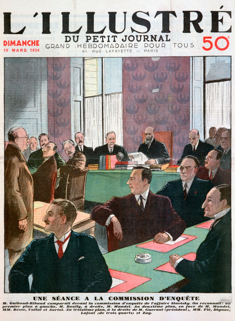 Schůze vyšetřovací komise, 1934 od Unbekannt