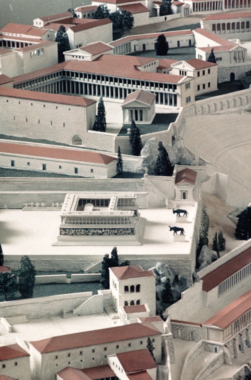 Model starověkého řeckého města Pergamon od Unbekannt