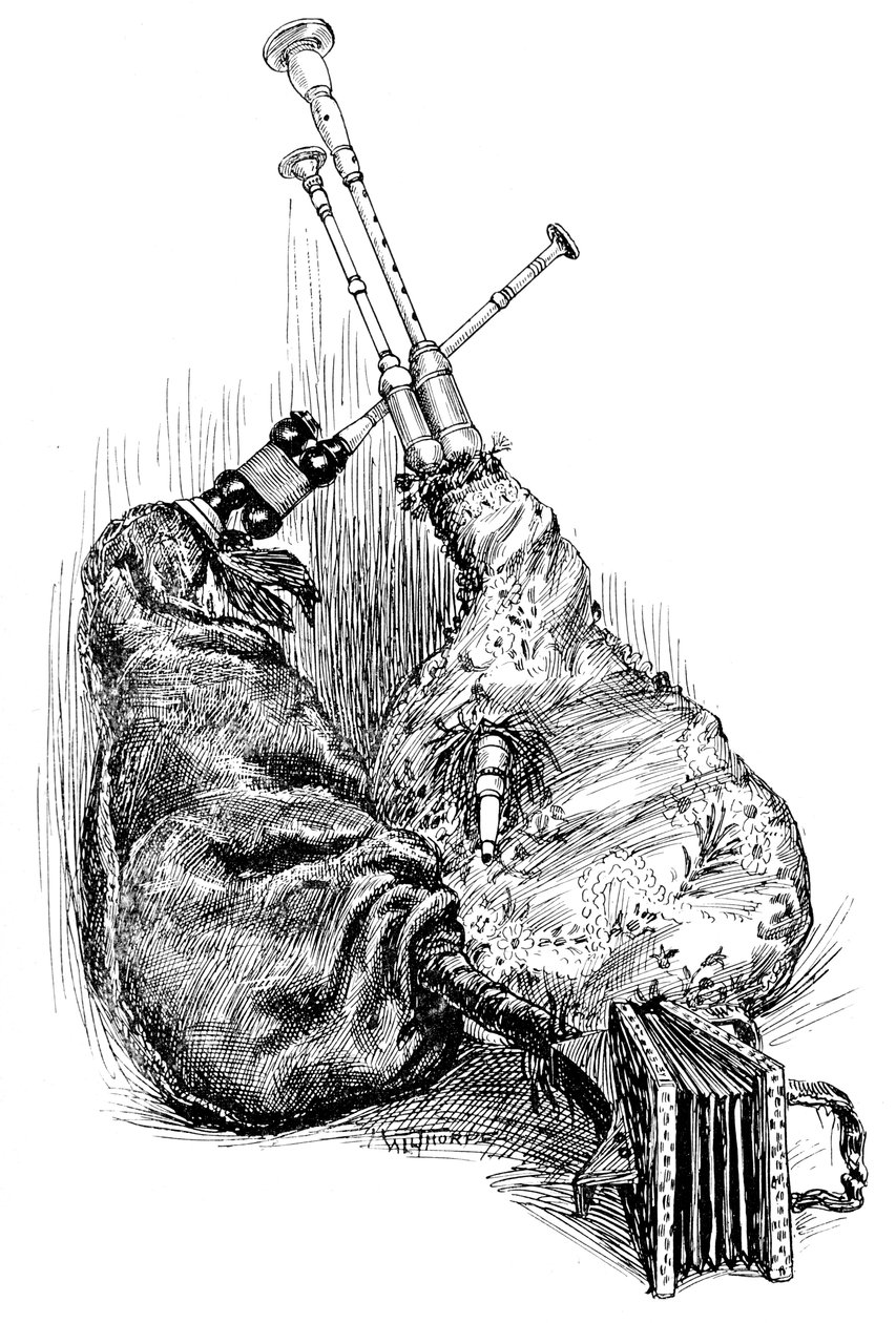 A musette a dudy, 1901 od Unbekannt