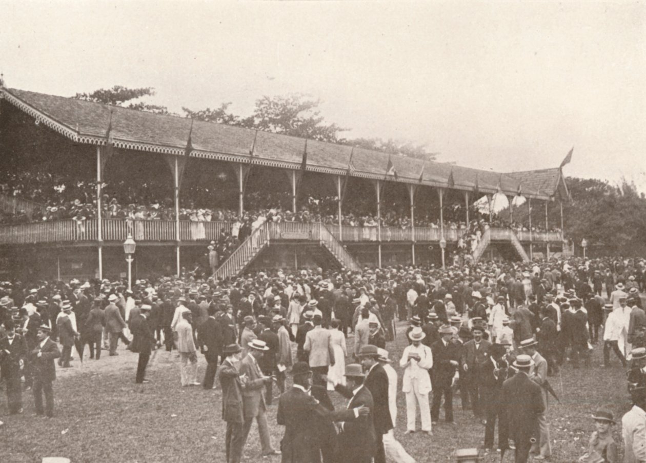 Část areálu Derby Club Racecourse Enclosure, 1914 od Unbekannt