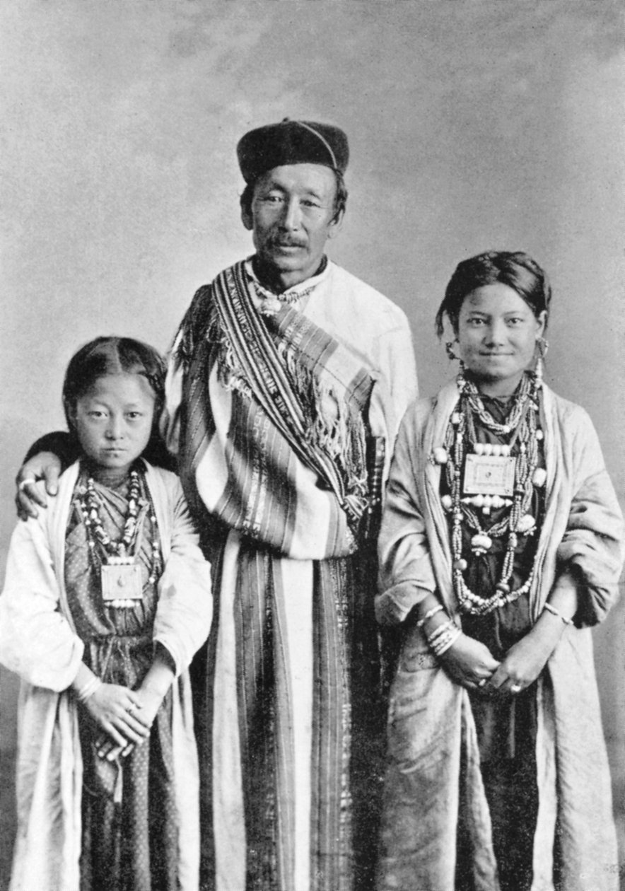 Portrét Lepchase, Západní Bengálsko, Indie, c1910 od Unbekannt