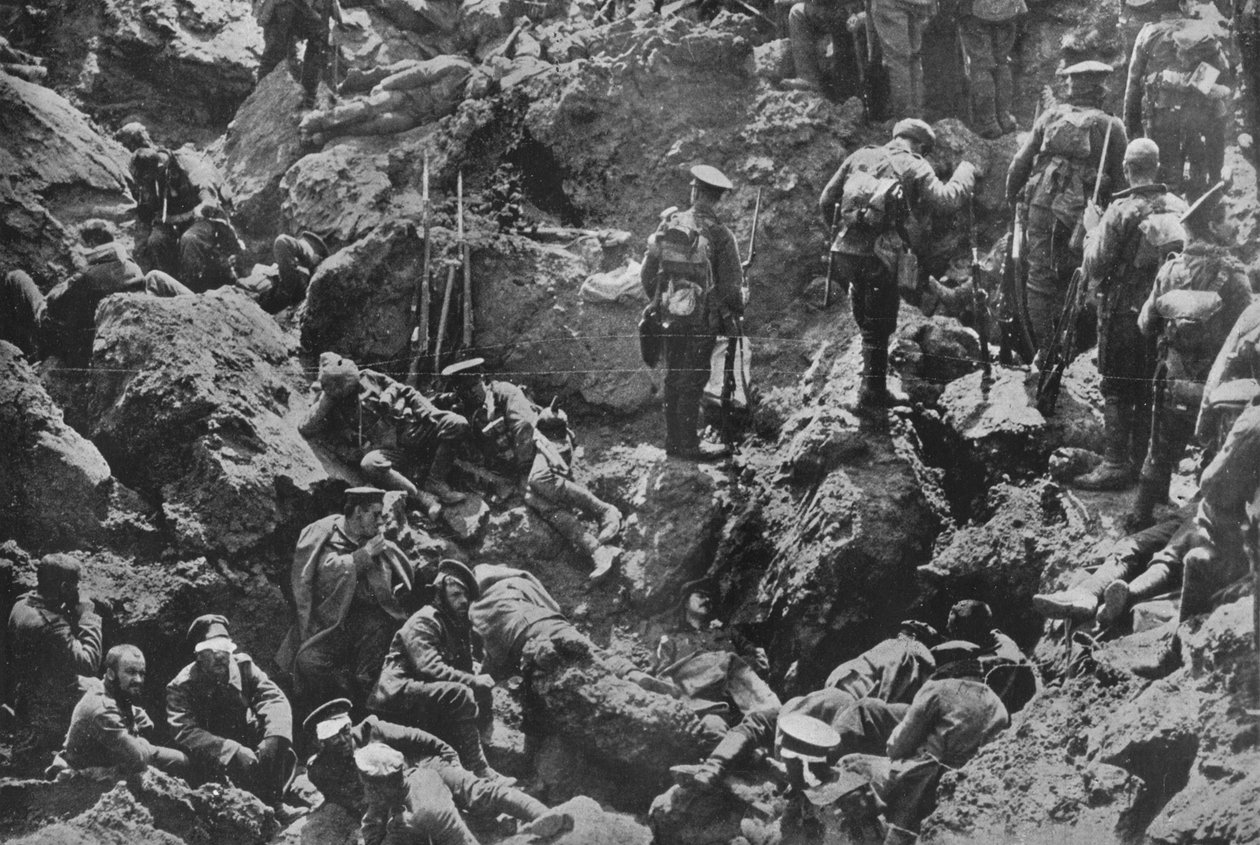 Pozoruhodná válečná fotografie, vytěžená a zachycená Brity, 1915 od Unbekannt