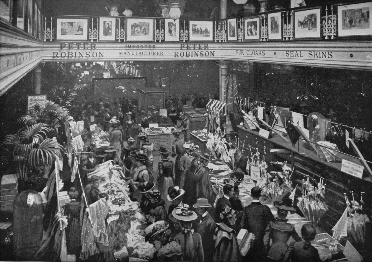 Prodejní den v obchodním domě Peter Robinsons, Oxford Street, Londýn, c1903 1903 od Unbekannt