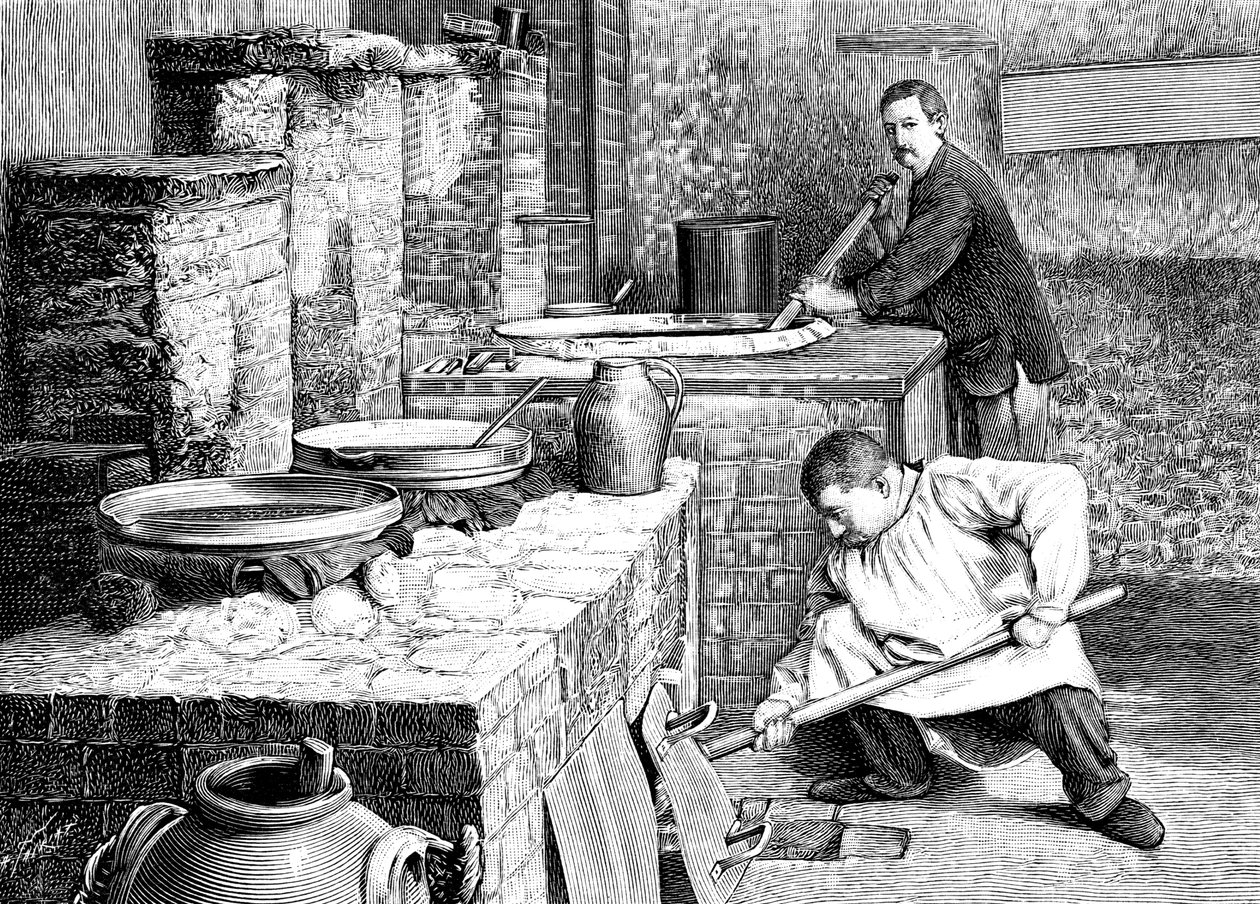 Stupeň separace radia od smolince pomocí uhličitanu sodného, c1900 od Unbekannt