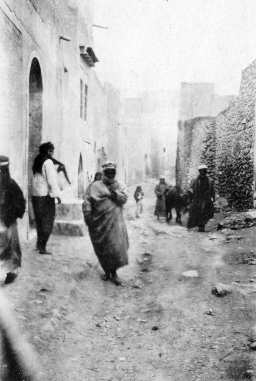 Ulice v Mosulu, Mezopotámie, 1918 od Unbekannt