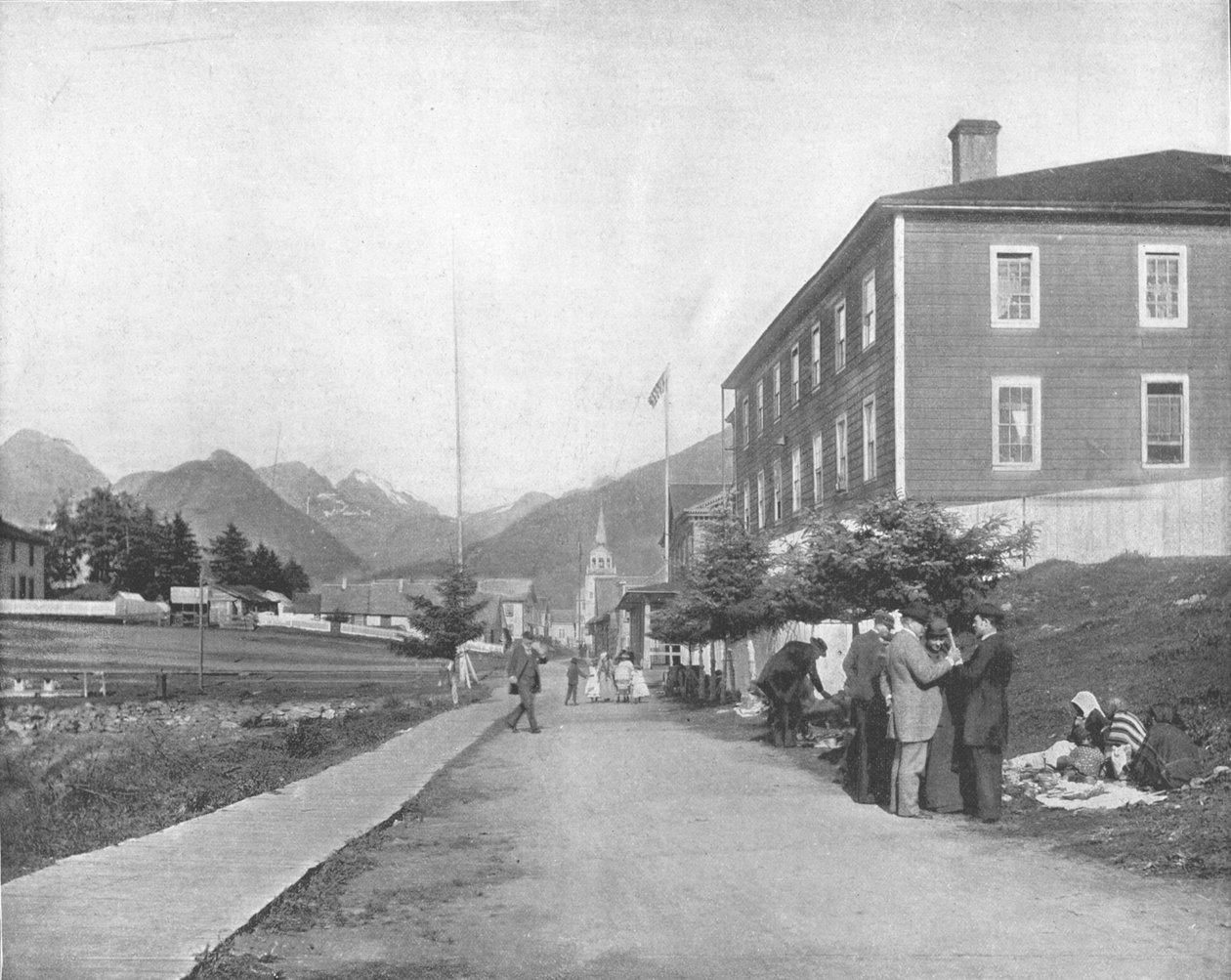 Ulice v Sitka, Aljaška, USA, c1900. od Unbekannt