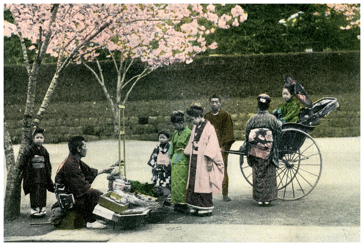 Pouliční obchodník, Japonsko, 1904 od Unbekannt