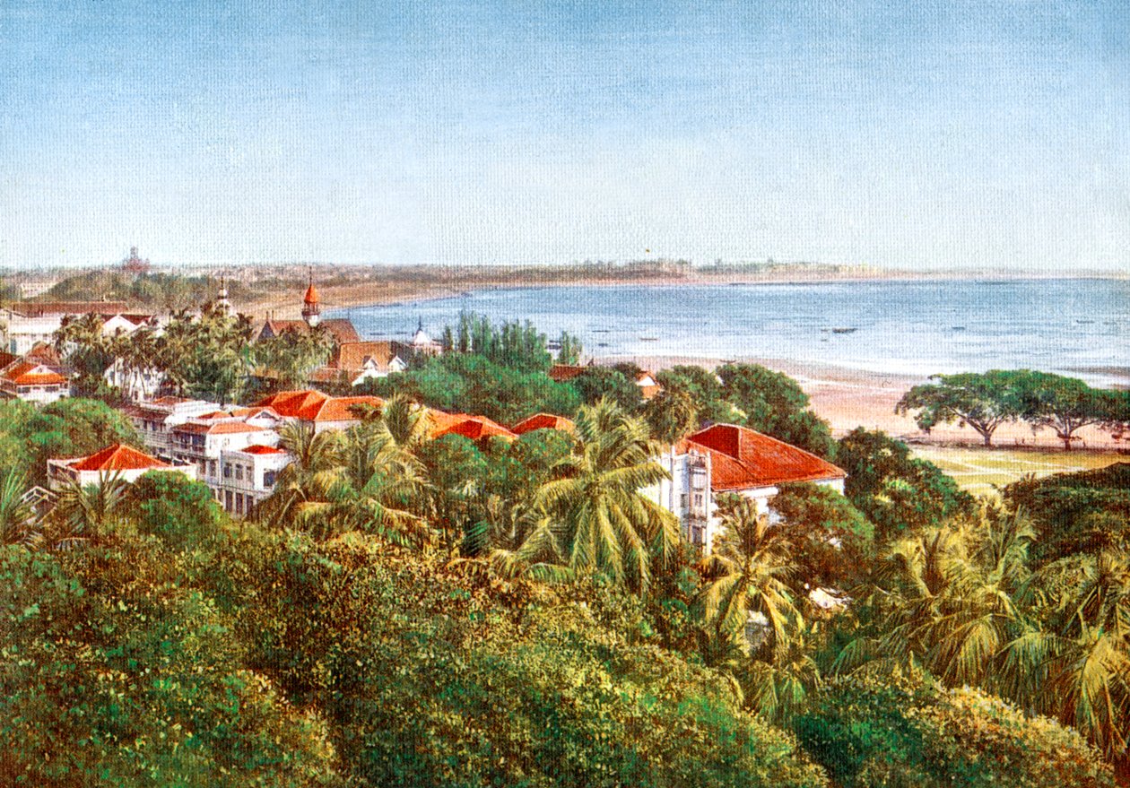 Pohled z Ridge, Bombay, Indie, začátek 20. století od Unbekannt