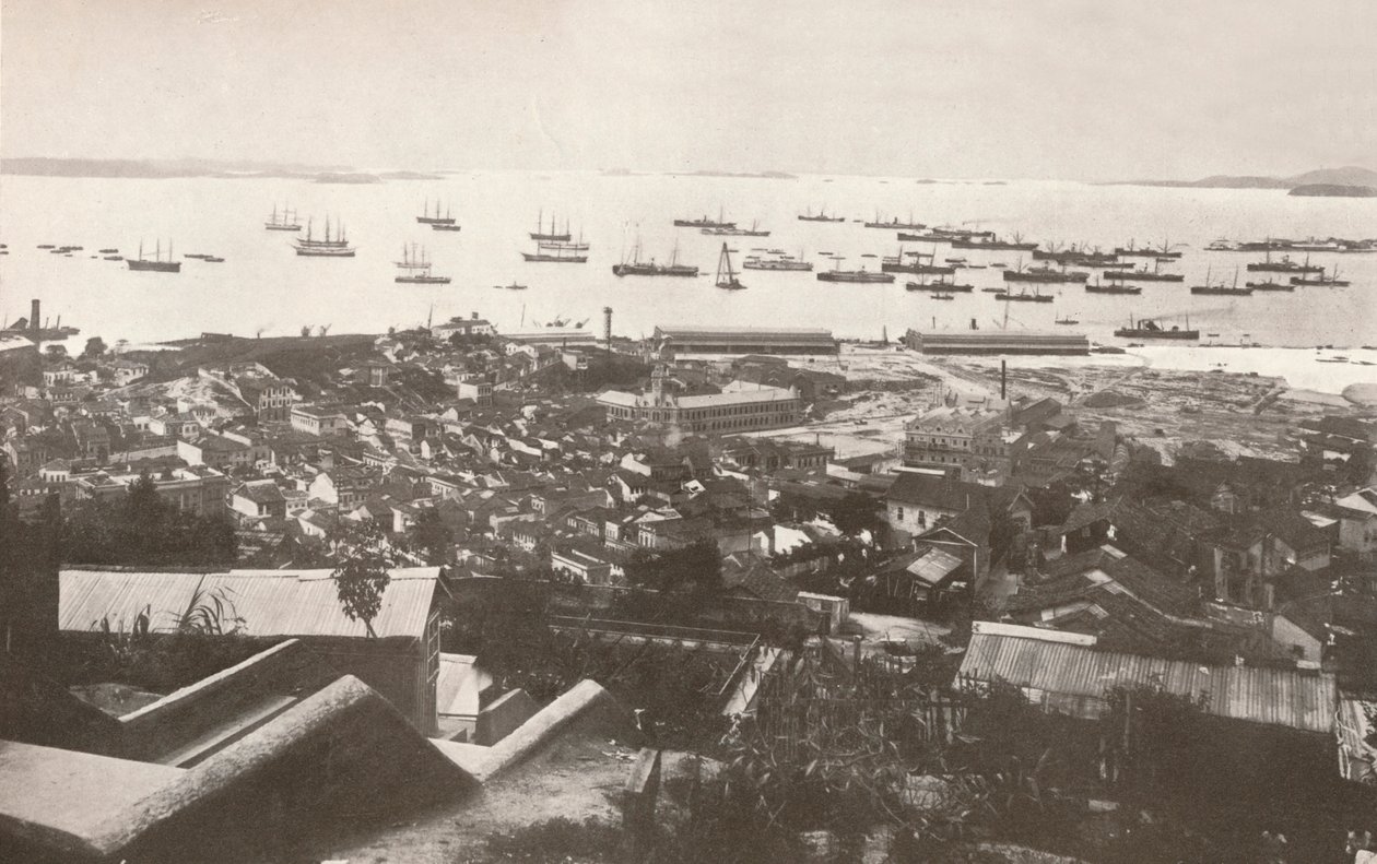 Pohled na nová nábřeží v době výstavby, 1914 od Unbekannt