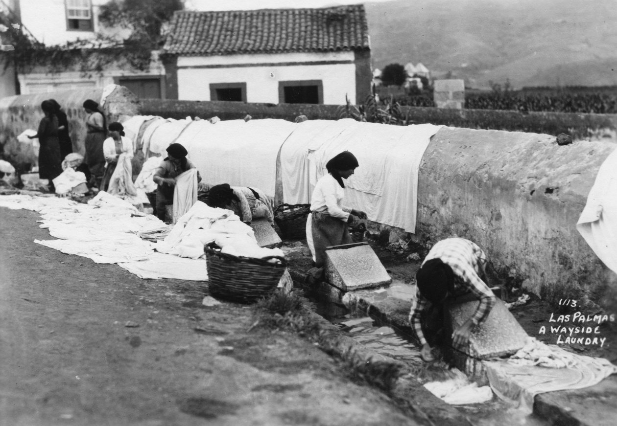 Prádelna u cesty, Las Palmas, Gran Canaria, Kanárské ostrovy, Španělsko, 20. století od Unbekannt