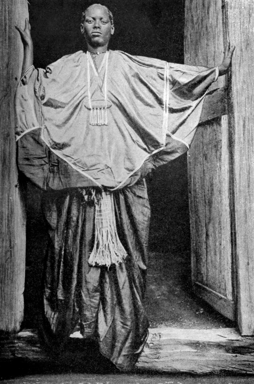 Žena z Hararu ve festivalovém oděvu, Etiopie, 1922 od Unbekannt