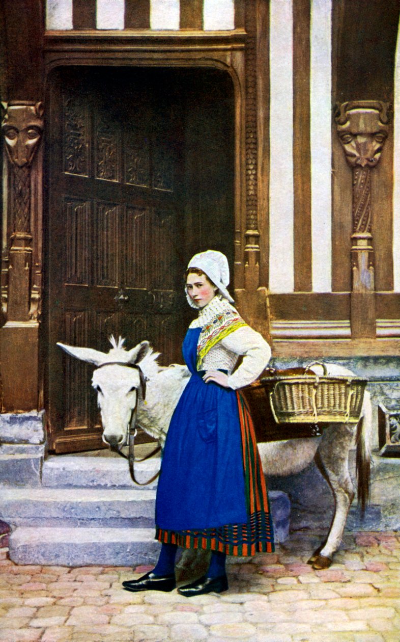 Žena z Normandie, Francie, c1922 od Unbekannt