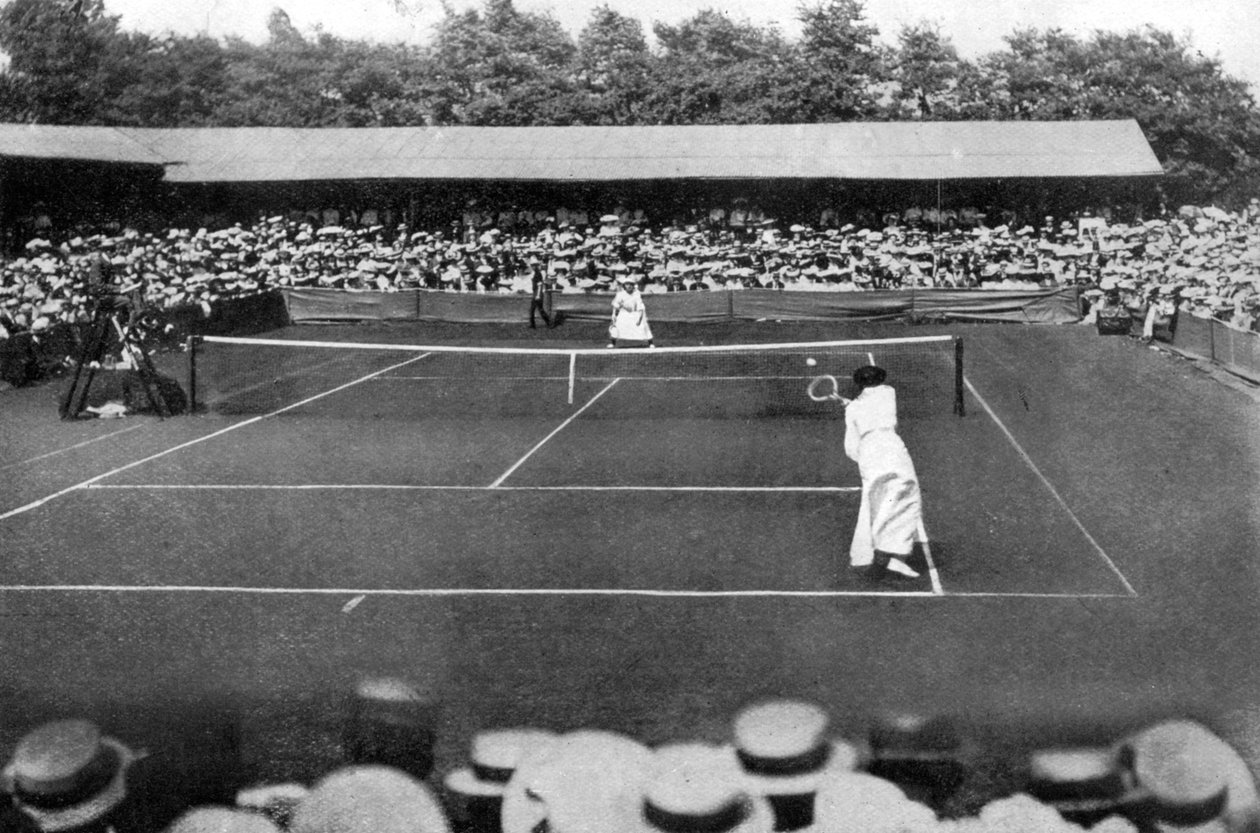 Finále žen na starém Wimbledonu v roce 1905 od Unbekannt
