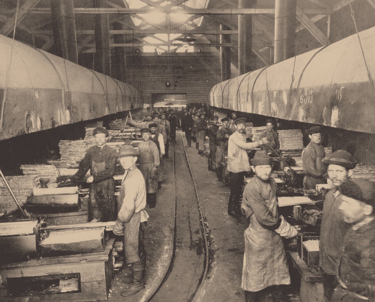 Dílna továrny Putilov, ca. 1914 od Unbekannt