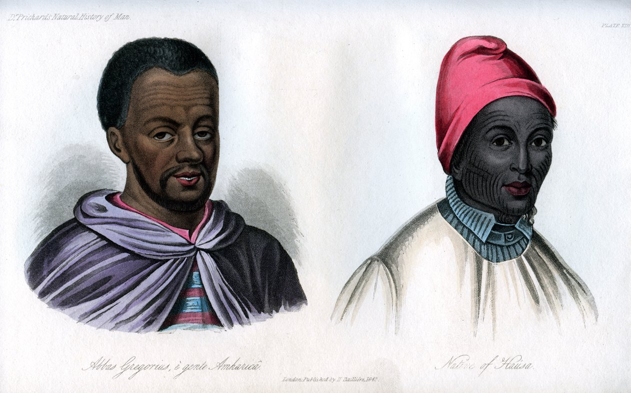 Abbas Gregorius a rodák z Hausa, 1848 od Unbekannt