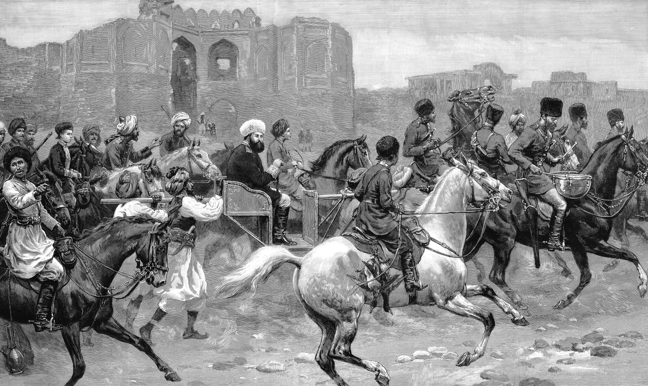 Abdor Rahman Khan 1844-1901, vládce Afghánistánu 1880-1901, 1893 od Unbekannt