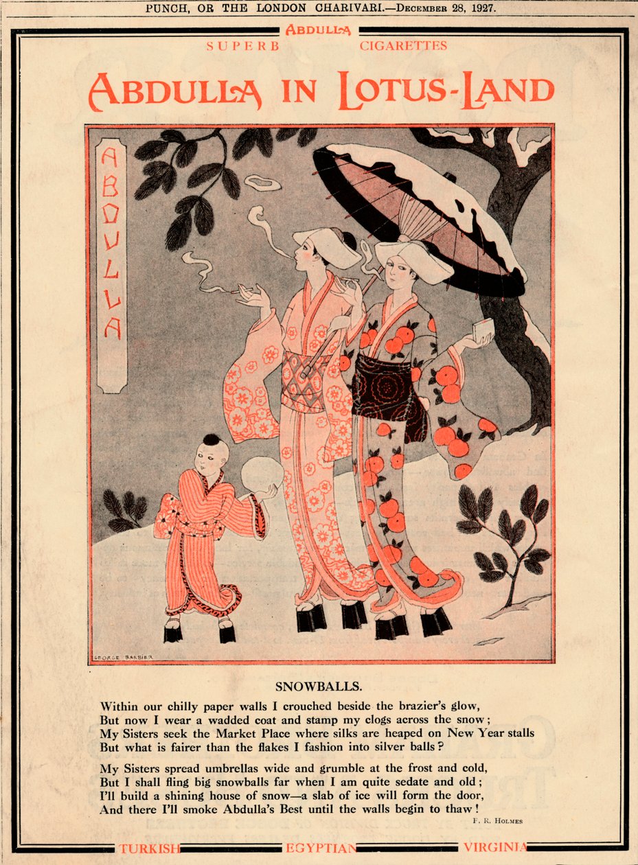 Abdullas v Lotosové zemi - Sněhové koule, 1927 od Unbekannt