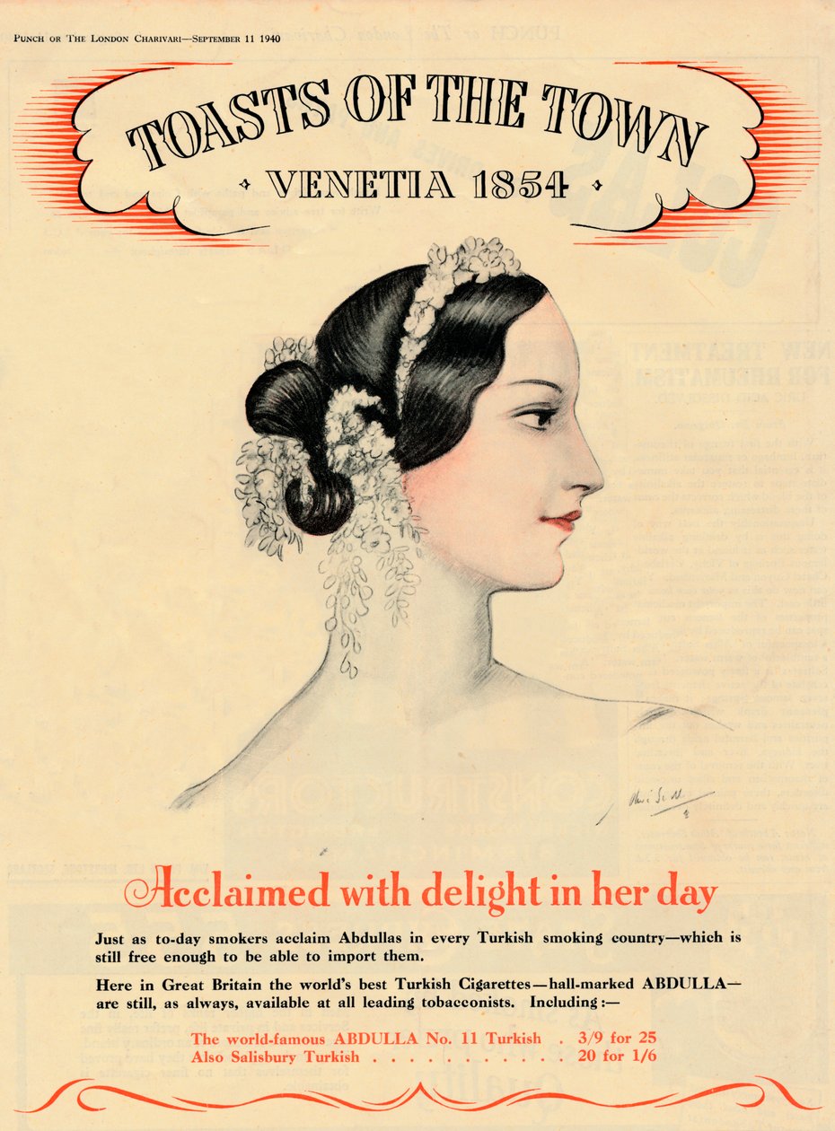 Ve své době oslavován s potěšením, Toasts of the Town - Venetia 1854, 1940 od Unbekannt