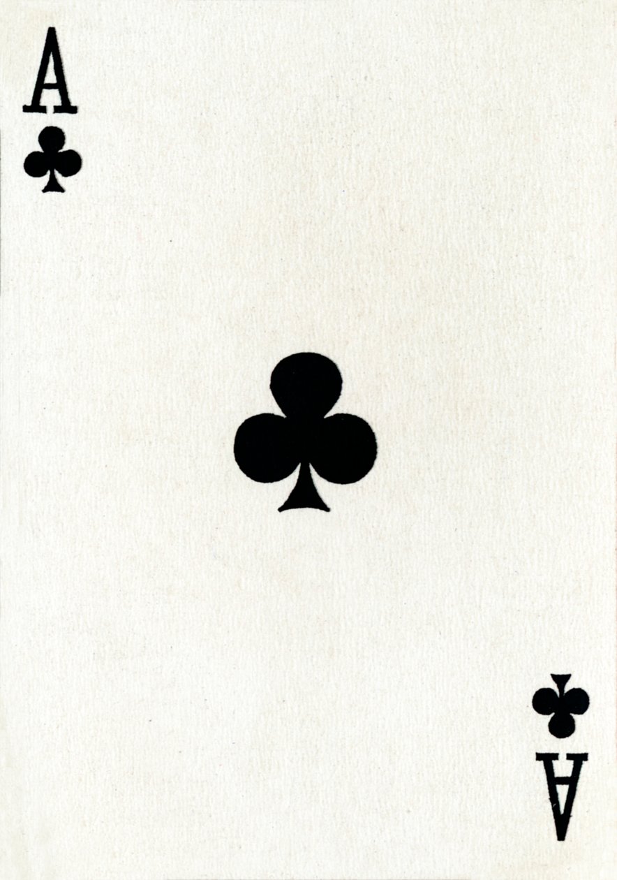 Ace of Clubs z balíčku hracích karet Goodall & Son Ltd., c1940 od Unbekannt