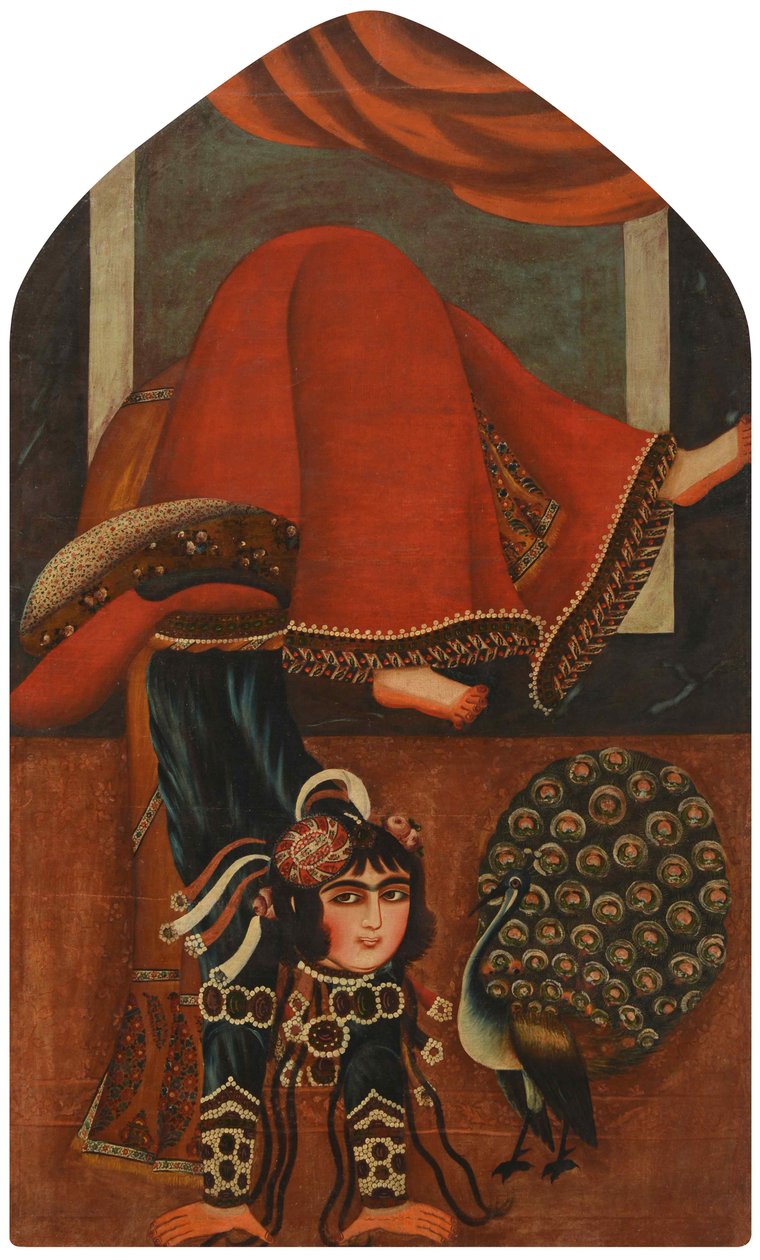 Akrobat a páv, asi 1825. od Unbekannt