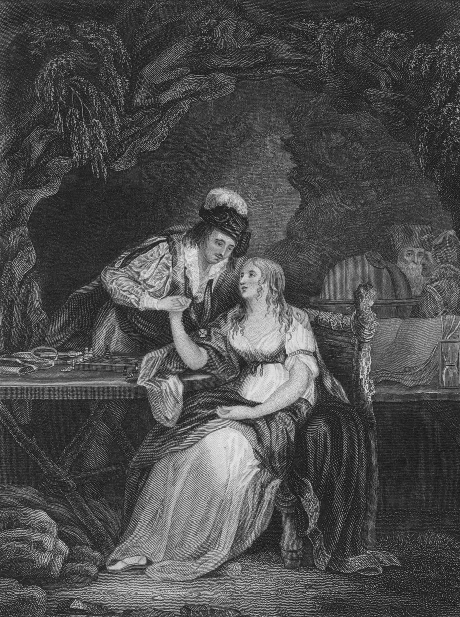 V. dějství Scéna i z Bouře, c19. století od Unbekannt