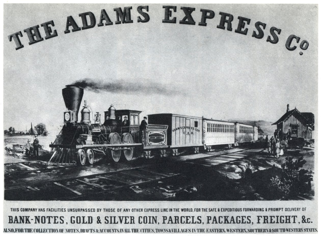 Reklama společnosti Adams Express, 60. léta 1954 od Unbekannt