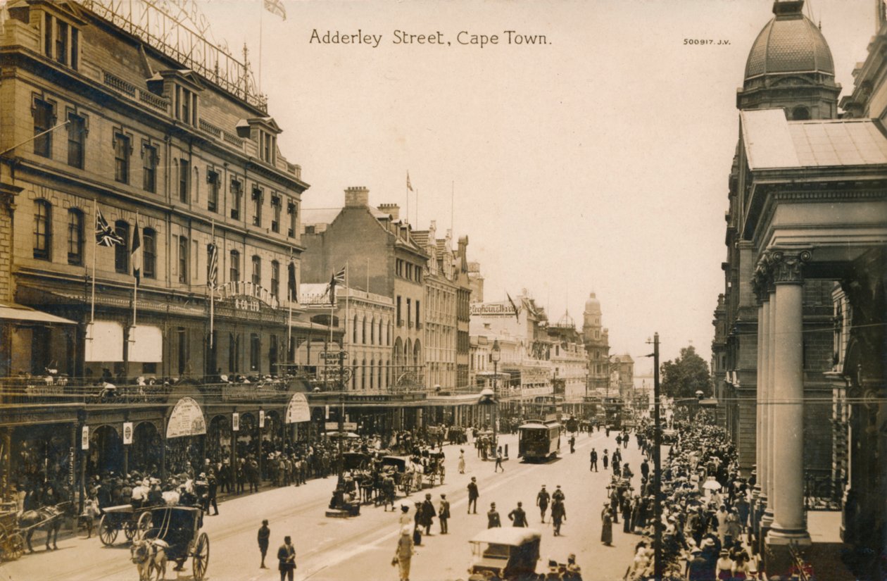 Adderley Street, Kapské Město, c1900 od Unbekannt