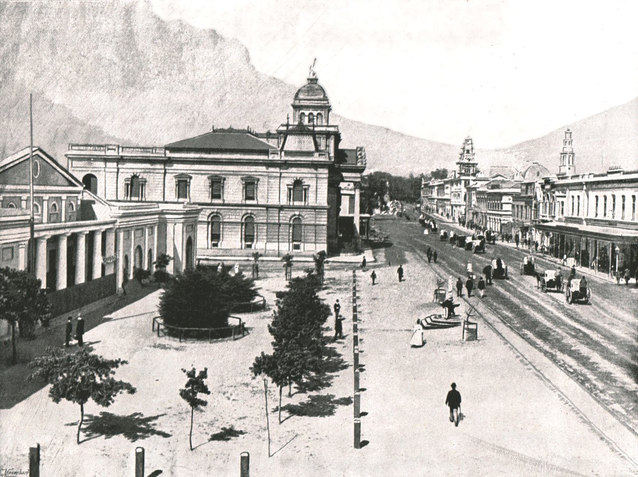 Adderley Street, s Commercial Exchange a Standard Bank, Kapské Město, Jižní Afrika, 1895. od Unbekannt