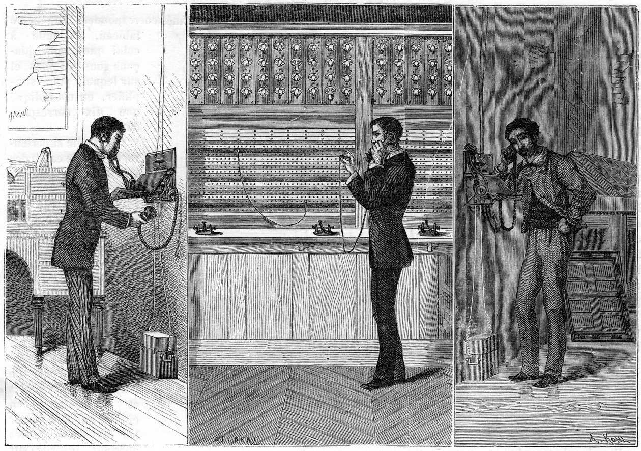 Telefonní systém Ader, 1881 od Unbekannt
