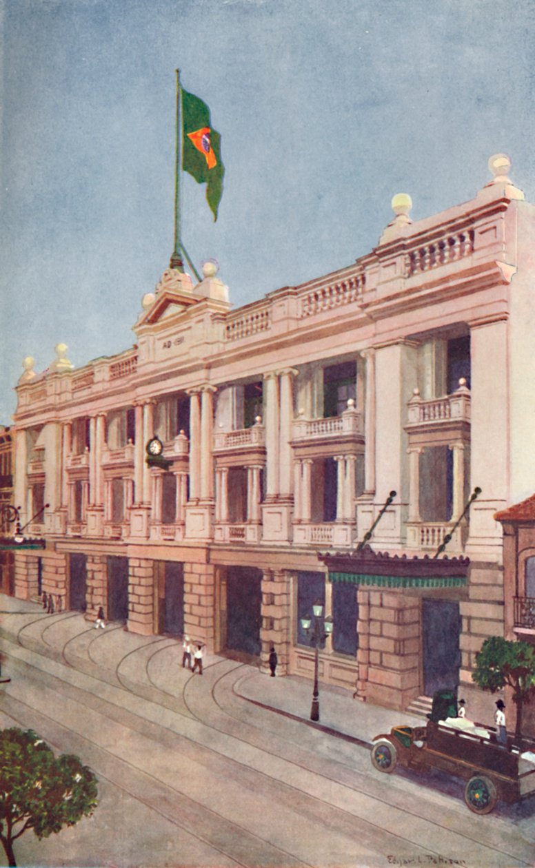 Administrativní kanceláře společnosti Rio Tramway, Light and Power Company, 1914 od Unbekannt