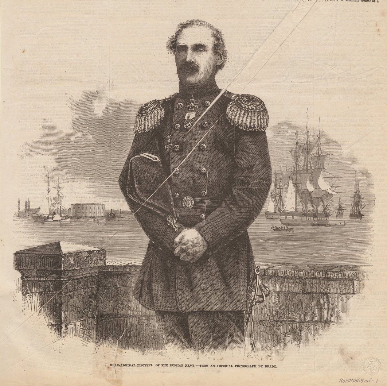 Admirál Štěpán Stěpanovič Lesovský 1816-1866, 1863 od Unbekannt