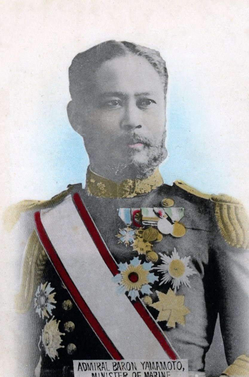 Admirál Jamamoto, japonský ministr námořnictva, c1904-1905 od Unbekannt