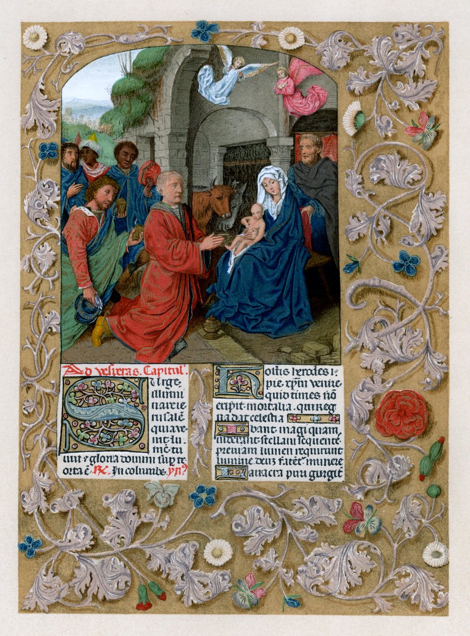 Klanění tří králů, c1490-1497 od Unbekannt
