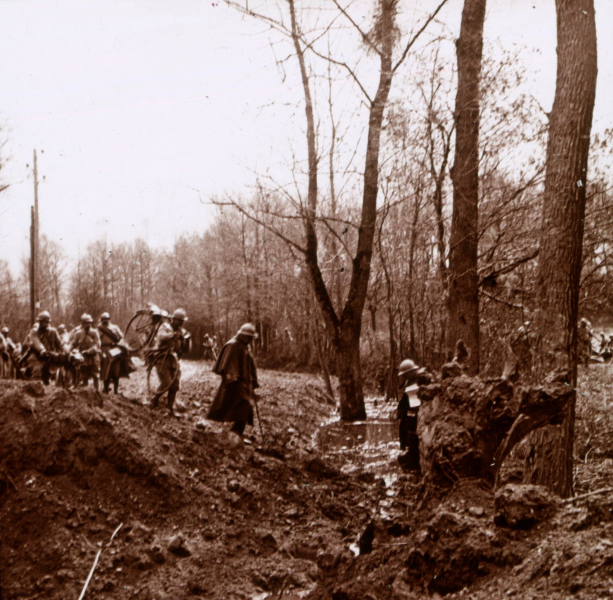 Postup na Ailette, severní Francie, c1918 od Unbekannt