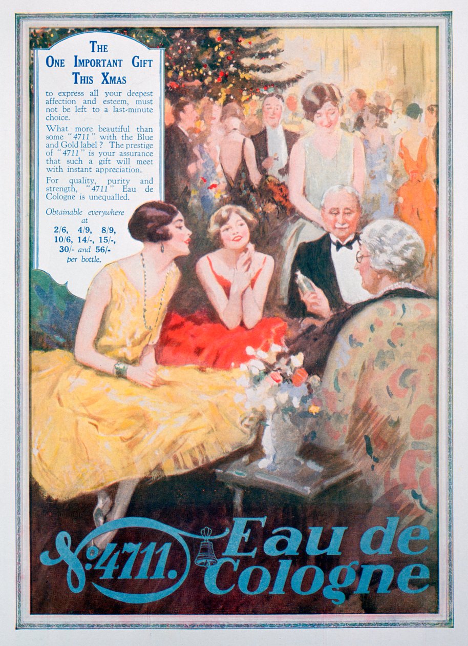 Reklama na 4711 Eau de Cologne, 1928 od Unbekannt