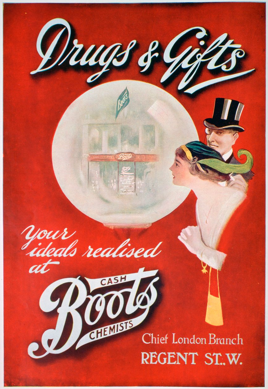 Reklama na Boots the Chemists, 1913 od Unbekannt