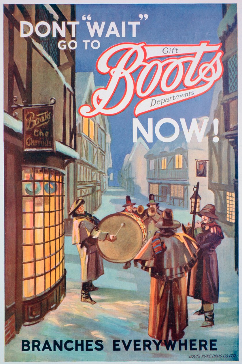 Reklama na Boots the Chemists, 1924 od Unbekannt