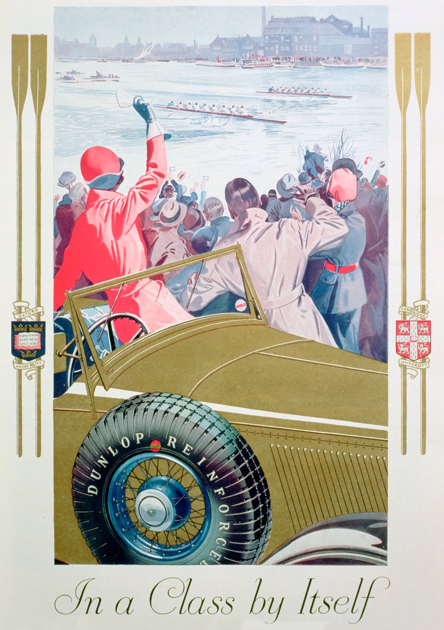 Reklama na pneumatiky Dunlop, 1932 od Unbekannt
