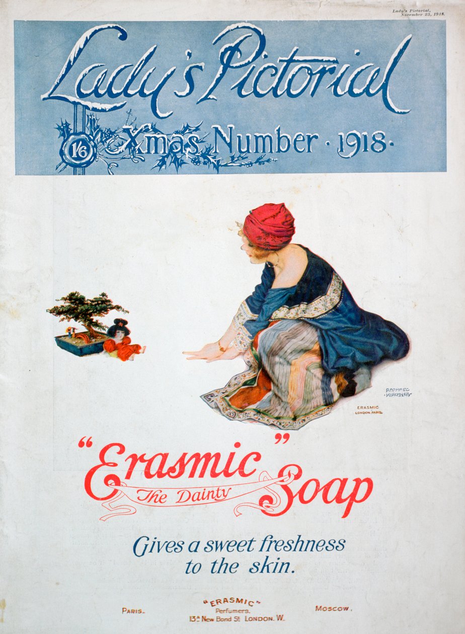 Reklama na mýdlo Erasmic, 1918 od Unbekannt