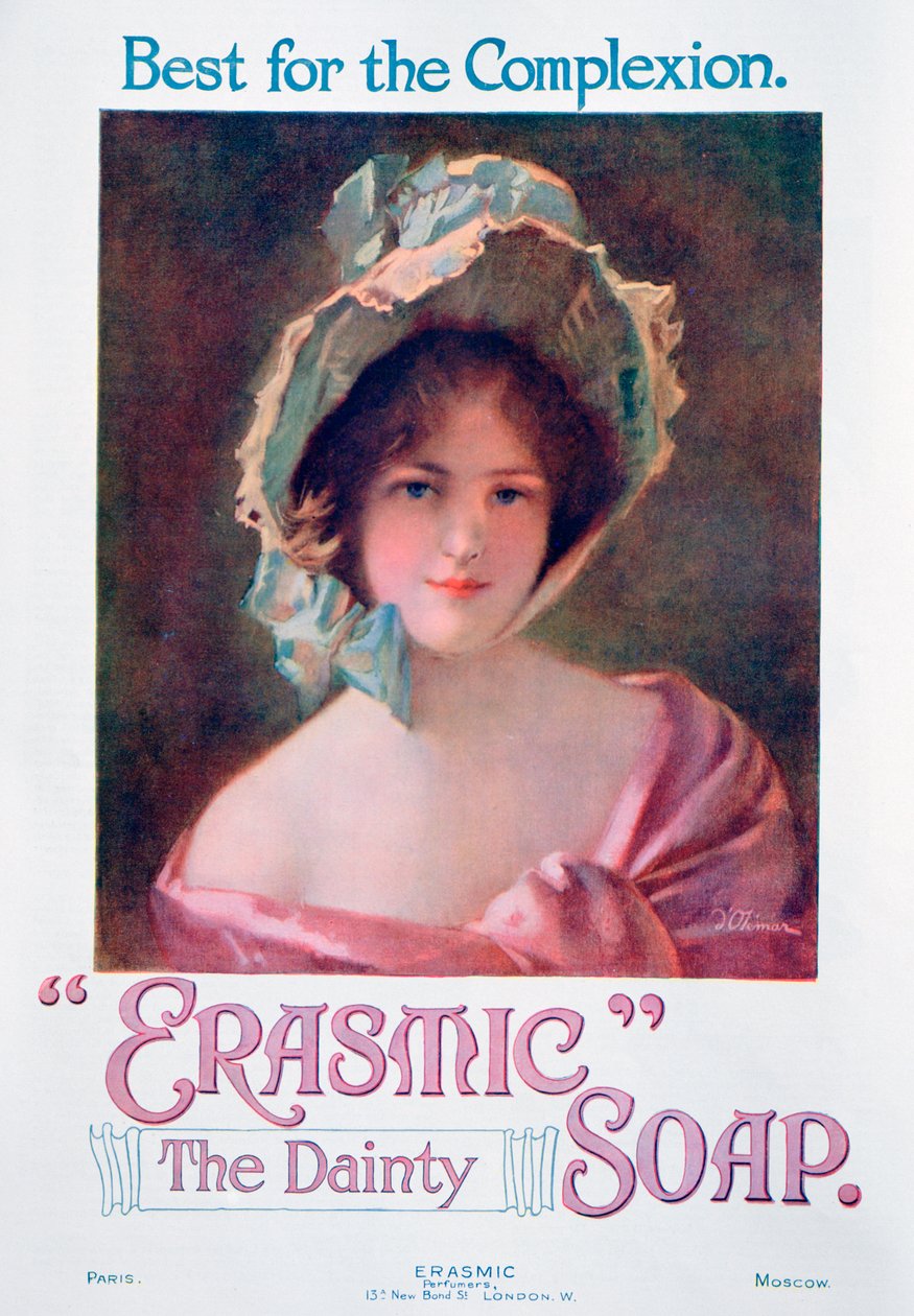 Reklama na mýdlo Erasmic, 1920 od Unbekannt